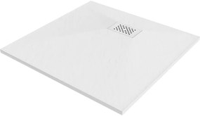 Mexen Hugo chaqueţă pătrată SMC 90 x 90 cm, alb, capac alb - 42109090-W