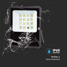 Proiector solar LED exterior 16W, 3,2V, 6400K, IP65