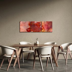 Tablou - Profilul feței feminine (cu ceas) (90x30 cm)