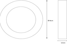 Plafonieră LED pentru baie Lucide 28116/18/30 BRICE LED/12W/230V IP44 negru