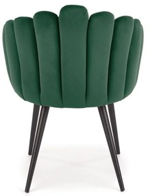 Scaun de bucaterie Yara, verde/negru