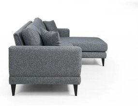 Coltar Extensibil Nordic Corner Right (L3+Chl), Gri Inchis
