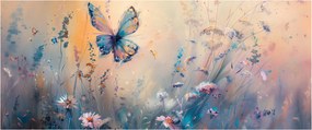 Tablou - Pajiște cu Fluture II (120x50 cm)