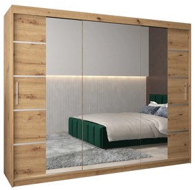 Dulap de haine 250 cm Verika 4 250 (stejar artisan). 1064317