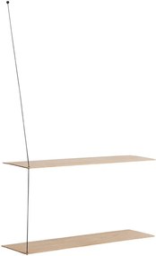 Poliță "Stedge", 80 x 22 cm, 4 variante - Woud Variantă: stejar deschis la culoare