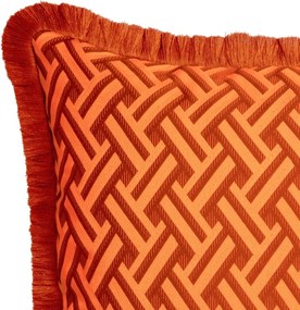 Perna decorativa design LUX Doris S orange, 50x50cm