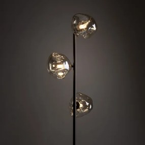 Brilagi - Lampă de podea VULCANO 3xG9/8W/230V bronz/bej fumuriu