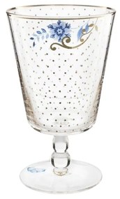 Pahar cu picior, Pip Studio, 360ml, Golden Dots, colecția Royal White