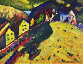 Reproducere Houses at Murnau (1909), Wassily Kandinsky