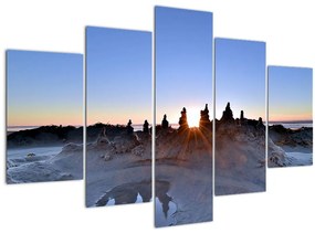 Tablou cu scenerie de nisip (150x105 cm)