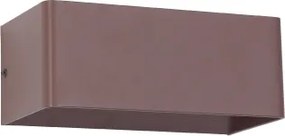 Brilagi - Aplică de perete LED DONNANI, 7W, 230V, 20 cm, maro, IP44