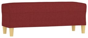 349381 vidaXL Bancă, roșu vin, 100x35x41 cm, textil