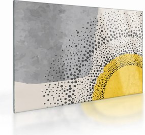 Tablou pe sticlă - pictură abstractă de plajă N⁰3 (70x50 cm)