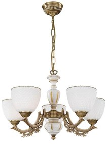 Candelabru din alama cu 5 brate design italian 8656