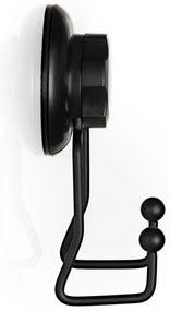 Cârlig dublu autoadeziv de perete Compactor Bestlock, negru