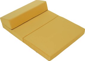 Saltea pliabilă/fotoliu extensibil, 2 in 1, galben, VEDIS