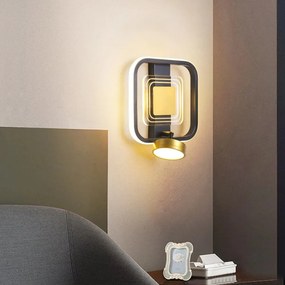 Aplica Led, Elit's Esn B97, 3 Tipuri De Lumina, 40W, Auriu Negru