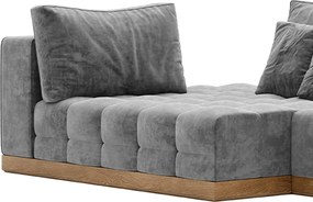 Colțar lemn masiv extensibil Morani Lemn Stejar, 415 × 150 × 71 cm - Stânga