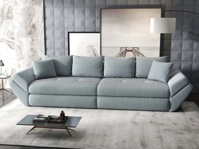 Canapea extensibilă dumonde cu ladă de depozitare si sezut confortabil din spuma high-density, Loana Zoom Gri 300x100 cm