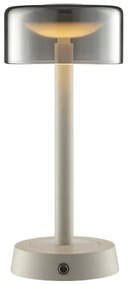 Brilliant RAZOR - lampă de masă LED tactilă, reglabilă, 2,5W/5V, 2700K, IP44, gri