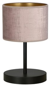 Veioza, lampa de masa design modern Hilde negru, roz