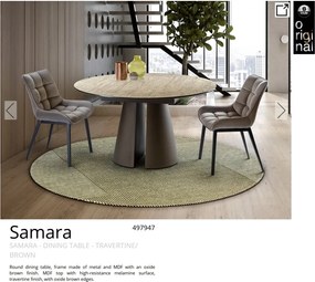 Masa rotunda dining design lux Samara