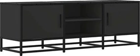 vidaXL Dulap TV, negru, 120x35x41 cm, lemn prelucrat și metal