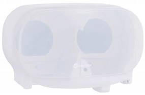 Dozator pentru 2 role de hartie igienica fara tub Merida, alb