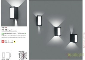 Aplica de perete LED exterior IP54 stil decorativ LOG 70264