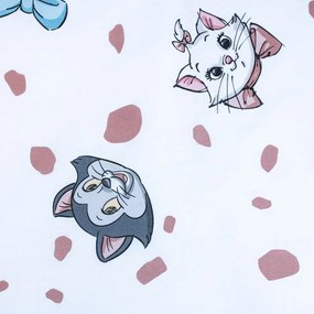 Lenjerie de pat pentru copii albă din bumbac pentru pătuț 100x135 cm Marie Cat "Friends" – Jerry Fabrics