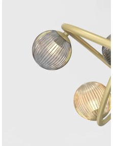 Lampă LED de masă METZ Wofi 8015-204 2xG9/3,5W/230V auriu/gri