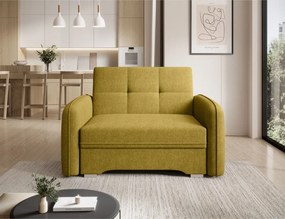 Canapea extensibila cu un loc, 102x109x84 cm, Laine 1, Eltap (Culoare: Bej deschis / Poco 7)