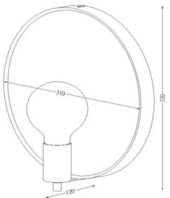 Aplică cu oglindă Lucide 36213/31/72 REFLEX 1xE27/25W/230V bej