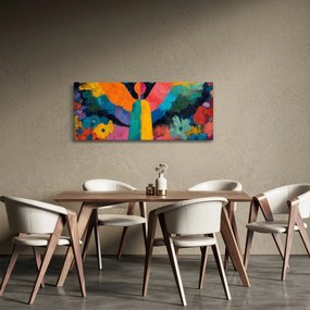 Tablou - Înger abstract cu flori (120x50 cm)