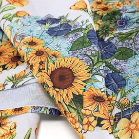 Față de masă centrală cu imprimeu FLOAREA-SOARELUI 85 x 85 cm
