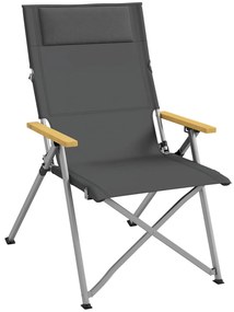 Outsunny Scaun de camping portabil cu spătar reglabil pe 4 nivele