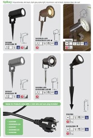 Proiector cu tarus, iluminat exterior IP65 Spikey GU10 LED