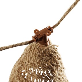 Ghirlande luminoase maro 8m Incl. LED 10 lumini IP44 Reîncărcabile solar - Maro