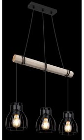 Lustră pe cablu Globo 15326-3H MINA 3xE27/40W/230V