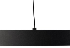 Lampă pendant design negru cu LED-uri reglabile Easylift - Hoop
