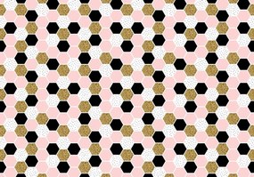 Fototapet - Hexagon mozaic (254x184 cm)