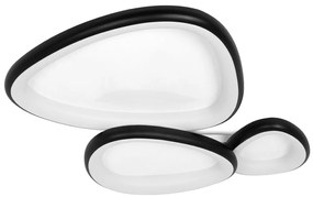 Plafoniera LED CCT cu telecomanda AREA 3 negru