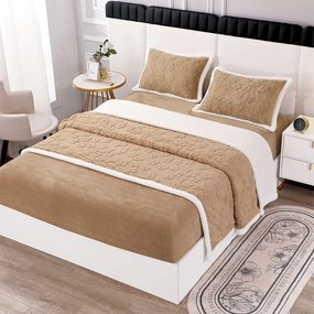 Set pat cocolino cu pătură cu blăniță, 4 piese, 200x230 cm SPUC19