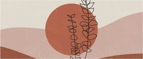 Tablou - Boho frunze N⁰1 (120x50 cm)
