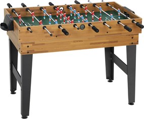 SPORTNOW Masă de Jocuri 13 în 1 cu Fotbal de Masă, Ping Pong, Air Hockey, Biliard, Șah și Altele, Culoare Nuc | Aosom Romania