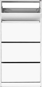 Dulap Pantofi Inalt Adore XL – Pantofar cu Adancime Slim (26 cm) pentru Hol, 4 Compartimente Rabatabile, Capacitate 24 Perechi