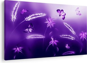Tablou - Lunca cu fluturi (90x60 cm)