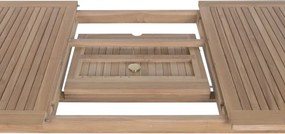Masă dining pentru exterior extensibilă din lemn de tec 180–240 cm finisaj natural, „Malindi”