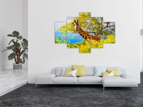 Tablou - Girafa în Africa (150x105 cm)
