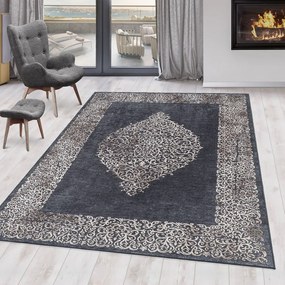 Covor gri antracit lavabil 160x230 cm Fiesta – Ayyildiz Carpets
